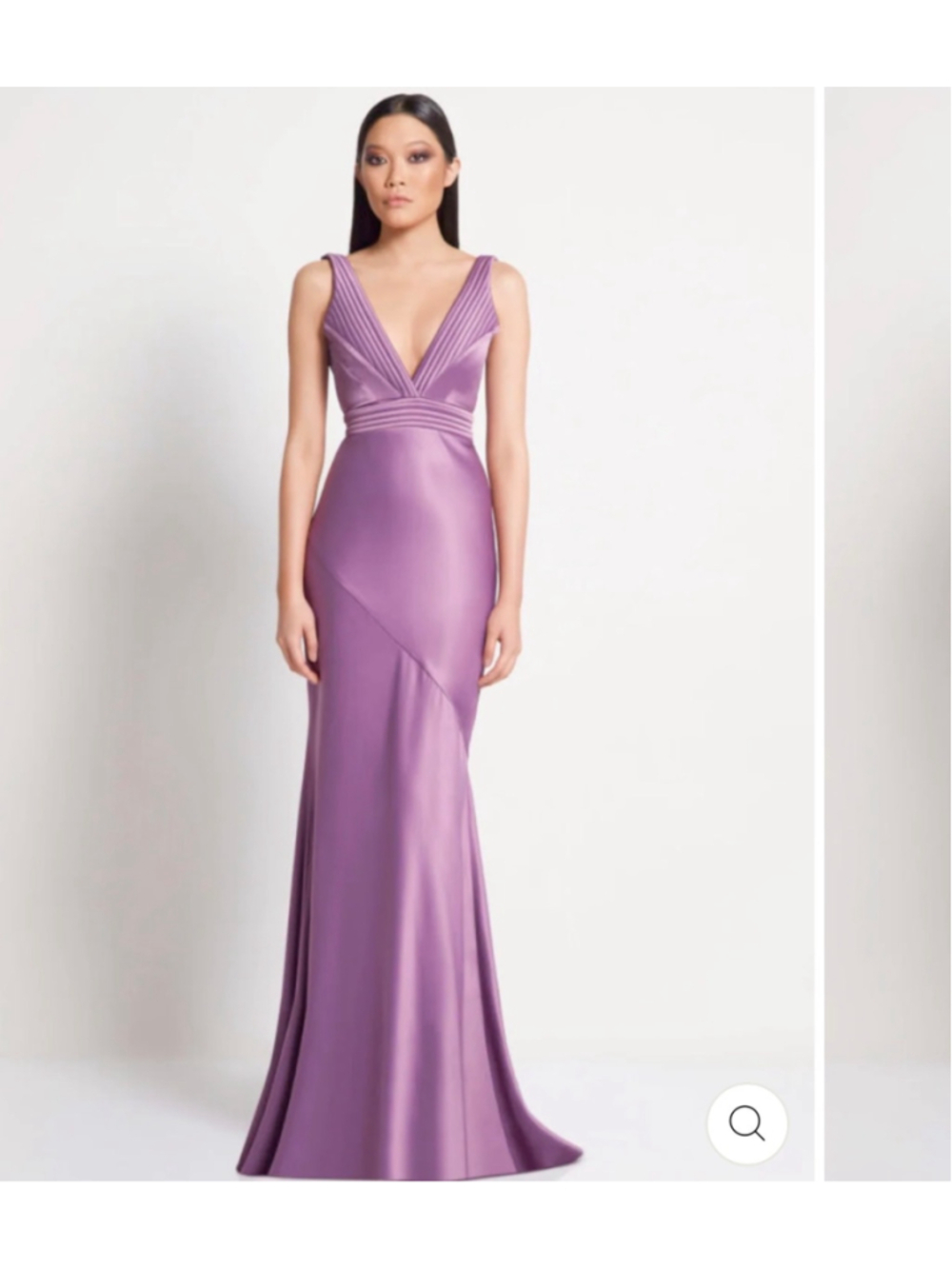 Zhivago Signature Beloved Gown Dusk Purple Sleeveless V-Neck Dress Size 8